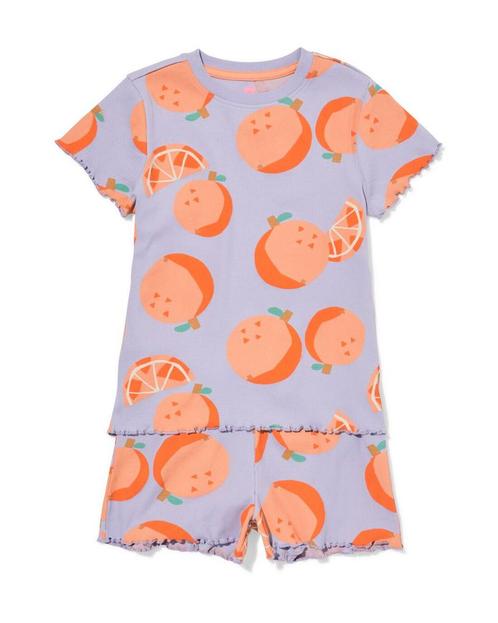 HEMA Kindershortama rib sinaasappel lila, Kinderen en Baby's, Kinderkleding | Overige, Nieuw, Verzenden