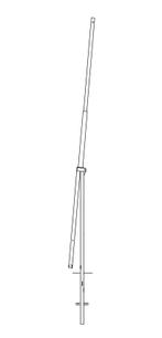 Kantelbare Cameramast – 6 Meter Hoog | Thermisch Verzinkt St, Huis en Inrichting, Lampen | Plafondlampen, Verzenden, Nieuw