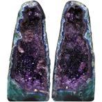 Topkwaliteit - Amethist & Agaat - Matche Pair - Geode -, Verzamelen, Mineralen en Fossielen
