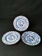 Meissen - Cipolla Blu - 3 Piatti - 16cm - 1.Wahl - XIX