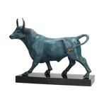 Beeldje - Bull - Brons, Marmer