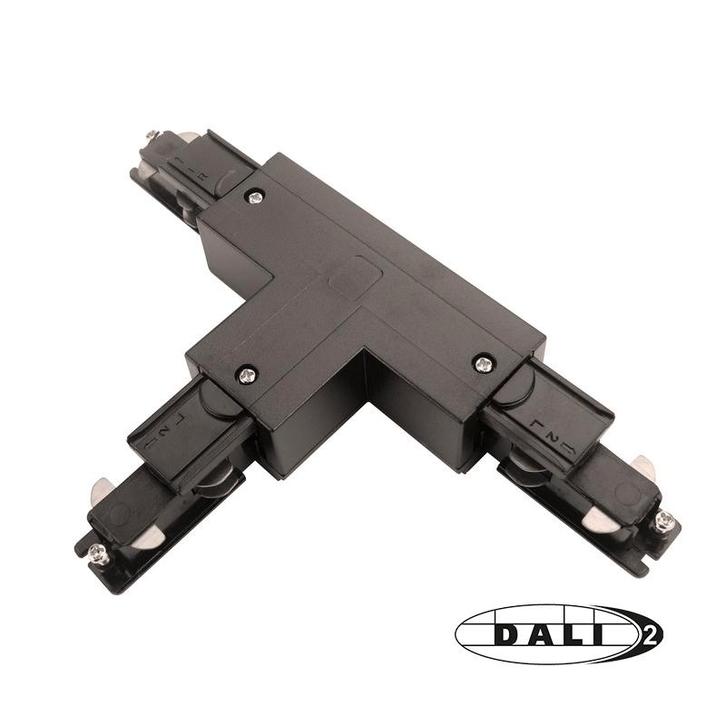 DALI 3-FASE RAIL | T-VORM CONNECTOR | LEFT-1 | ZWART, Huis en Inrichting, Lampen | Overige
