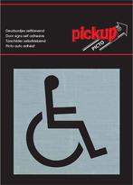 Route Alu Picto 80 x 80 mm Sticker rolstoel - Pickup, Nieuw, Verzenden