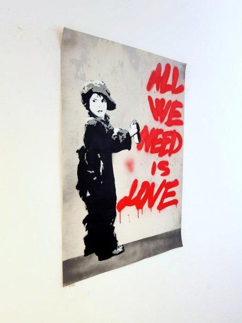 BASM - The little vandal, Antiek en Kunst, Kunst | Schilderijen | Modern