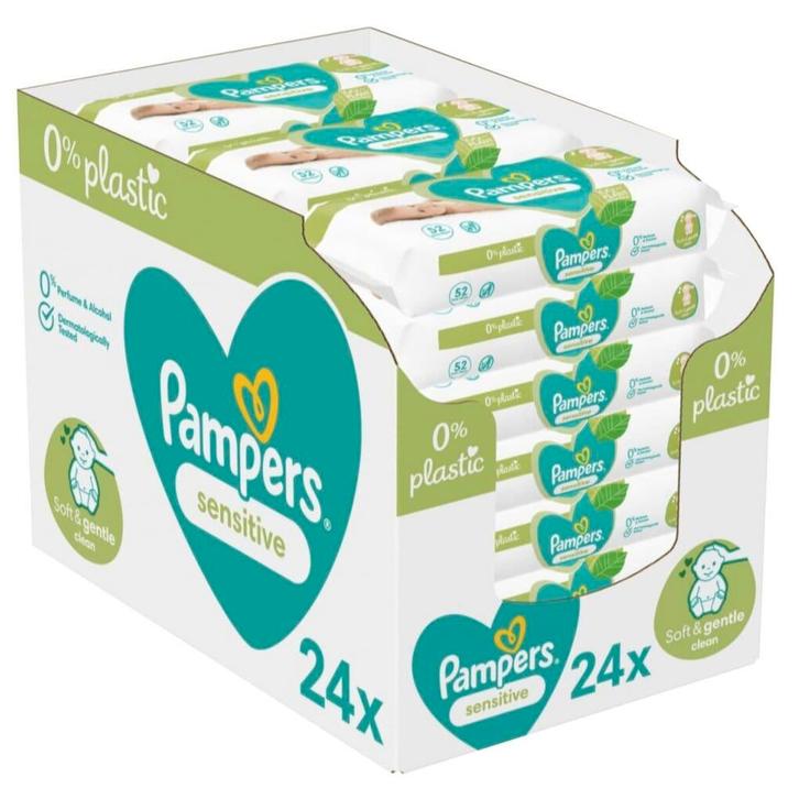 Pampers Sensitive 0% Plastic Babydoekjes, Kinderen en Baby's, Overige Kinderen en Baby's, Nieuw, Verzenden