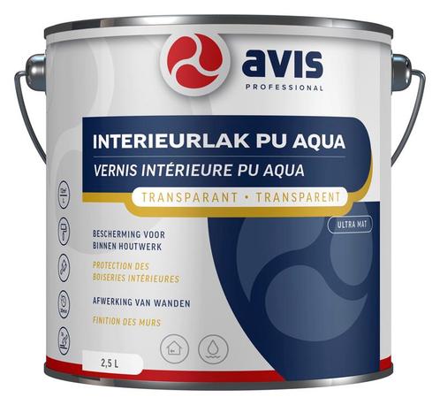 Avis interieurlak pu aqua ultramat, 2,5 liter, Doe-het-zelf en Verbouw, Verf, Beits en Lak, Nieuw, Verzenden