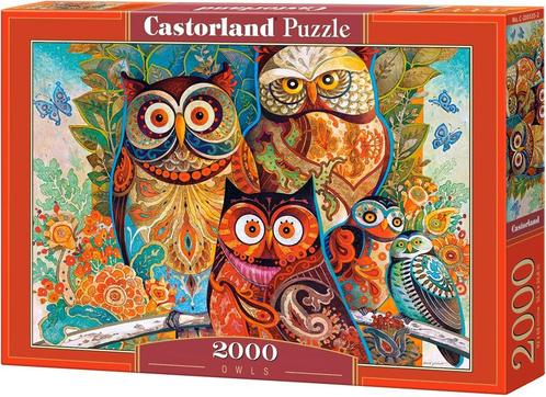 Owls Puzzel (2000 stukjes) | Castorland - Puzzels, Hobby en Vrije tijd, Denksport en Puzzels, Nieuw, Verzenden