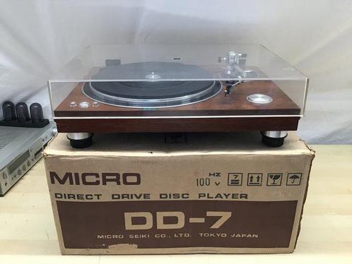 Micro Seiki - DD-7 - Originele Doos - MA 505 toonarm - Micro, Audio, Tv en Foto, Radio's