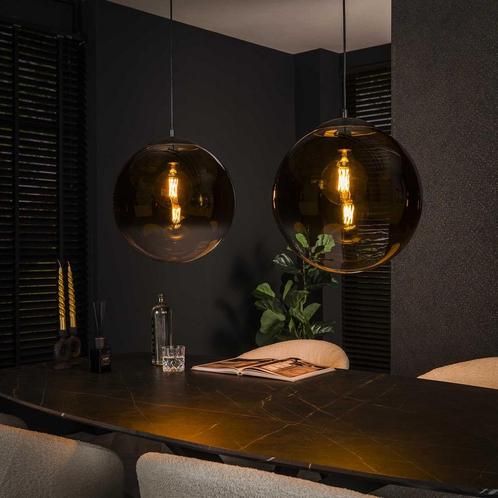 *WOONWINKEL* Hanglamp Met Grote Glasbollen, Huis en Inrichting, Lampen | Hanglampen, Nieuw, Verzenden