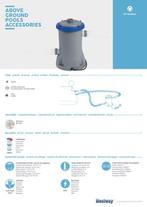 2dekans | Bestway Grijze Filterpomp - 2.006 ltr/uur -, Tuin en Terras, Zwembad-toebehoren, Ophalen of Verzenden, Zo goed als nieuw