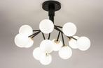Rietveld Plafondlampen - Wit, Zwart, Goud - Glas, Metaal, Verzenden, Nieuw