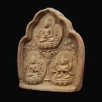 Oude Chinese Liao-dynastie Terracotta Tablet Tsa-Tsa, Verzamelen