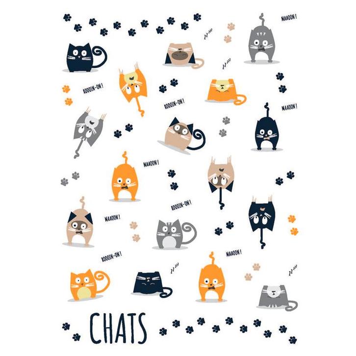 Stickers - Katten Getekend - Scrapbook Hobby DIY - 2 Sticker, Hobby en Vrije tijd, Stickers en Plaatjes, Nieuw, Ophalen of Verzenden