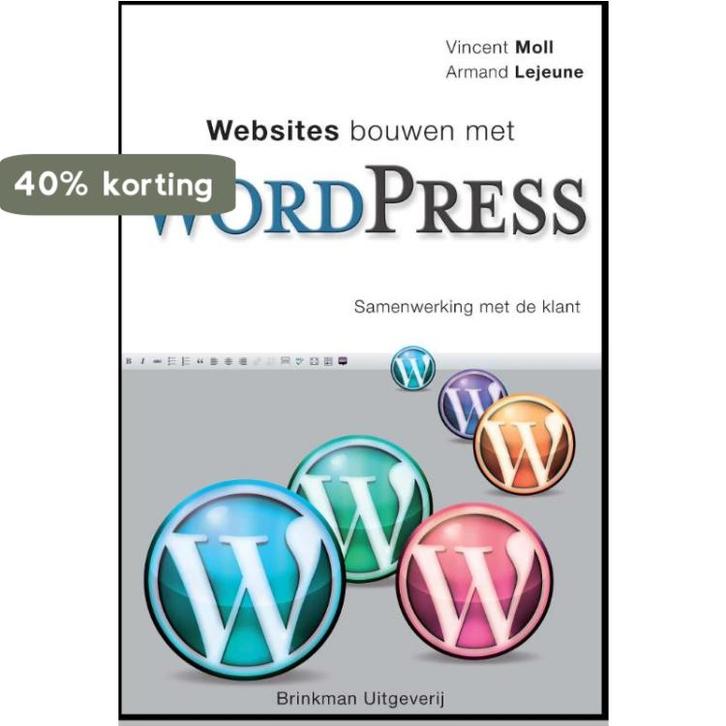 Websites bouwen met WordPress 9789057522659 Vincent Moll, Boeken, Schoolboeken, Zo goed als nieuw, Verzenden