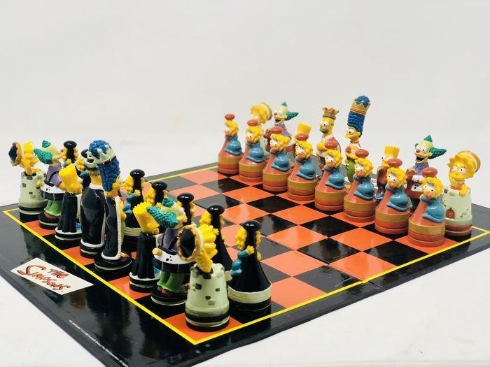 Schaakspel - United Labels - Ajedrez de Los Simpson - Resina, Antiek en Kunst, Curiosa en Brocante