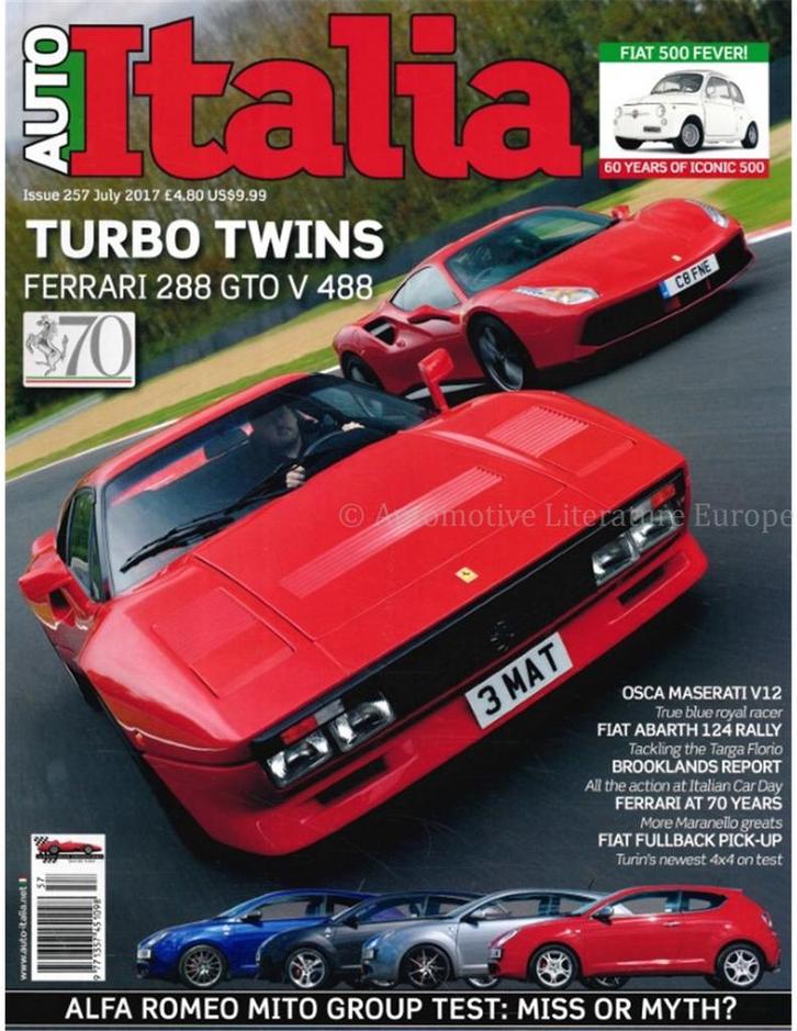 2017 AUTO ITALIA MAGAZINE 257 ENGELS, Boeken, Auto's | Folders en Tijdschriften