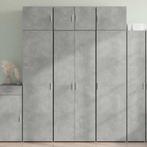 vidaXL buffetkast 70x42,5x185 cm bewerkt hout betongrijs, Minder dan 50 cm, Verzenden, Nieuw, Minder dan 100 cm