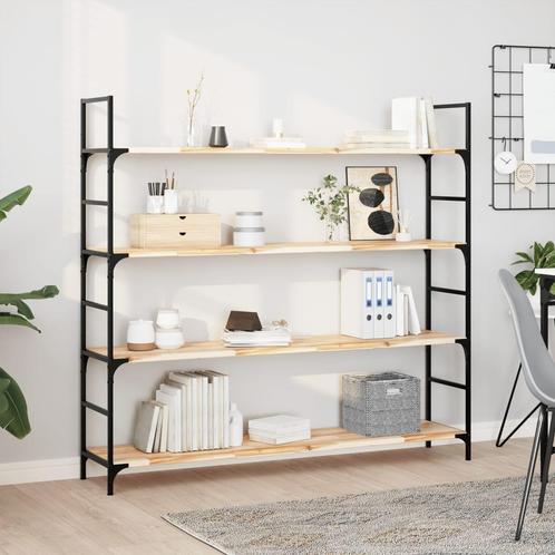 vidaXL Wandschap zwevend 140x30x2 cm onbehandeld massief, Huis en Inrichting, Woonaccessoires | Wandplanken en Boekenplanken, Nieuw