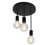Aluminium plafondlamp zwart, Swen, Ophalen of Verzenden, Nieuw, Metaal, Basis