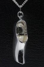 Zilveren Klomp ketting hanger - XL, Verzenden, Nieuw