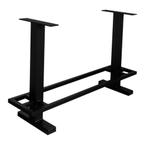 Stalen bartafel zwart 210 bij 60 cm en hoogte 105 cm  (8 x 8, Ophalen of Verzenden, Nieuw