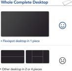 Bureaublad - Tafelblad - 180x120 cm - Elektrisch bureau - Zw, Verzenden, Zo goed als nieuw