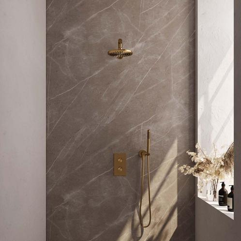 Regendoucheset Inbouw Brauer Gold Carving Thermostatisch, Doe-het-zelf en Verbouw, Sanitair, Kraan, Nieuw, Ophalen of Verzenden