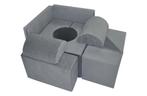 Foam blokken - soft play - ITAKA - 9 delig - donkergrijs, Ophalen of Verzenden, Nieuw