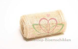 Jute Sinamay Ribbon 7. 5 cm. *200 cm. Naturel Burlap, Huis en Inrichting, Woonaccessoires | Kunstplanten en Kunstbloemen, Nieuw
