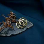 Bicolor gouden broche | Vintage (witgoud, geelgoud), Sieraden, Tassen en Uiterlijk, Broches, Ophalen of Verzenden, Gebruikt, Overige kleuren