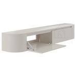 Dulce curved TV-Meubel zwevend beige 180 cm, Huis en Inrichting, Overige materialen, 150 tot 200 cm, Nieuw, Ophalen of Verzenden