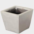 Vierkante aluminium bloempot Officenow, 24 x 24 x 20 cm., Huis en Inrichting, Kamerplanten, Ophalen of Verzenden