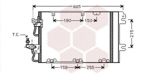LUCHTCONDENSATOR VOOR OPEL ASTRA H A04 2003-2007 1850098, Auto-onderdelen, Airco en Verwarming, Nieuw, Ophalen of Verzenden