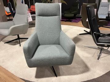 Relaxfauteuil Gerlee hoge rug licht blauw stoel zetel beschikbaar voor biedingen