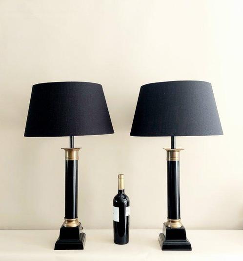 Light Makers - Tafellamp - Messing, Metaal - Twe XL zuil, Antiek en Kunst, Curiosa en Brocante