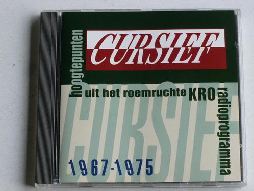 Cursief - Hoogtepunten uit het roemruchte KRO Radioprogramma, Cd's en Dvd's, Cd's | Nederlandstalig, Verzenden
