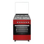 Wiggo WO-E603R(RX) Serie 3 - Gasfornuis - Rood Rvs, Verzenden, Nieuw