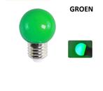 LED Bollamp E27 - 2 Watt - Groen, Huis en Inrichting, Lampen | Losse lampen, Ophalen of Verzenden, Nieuw, Modern