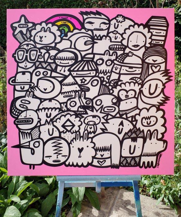 Kev Munday - Under The Rainbow Light, Antiek en Kunst, Kunst | Schilderijen | Modern