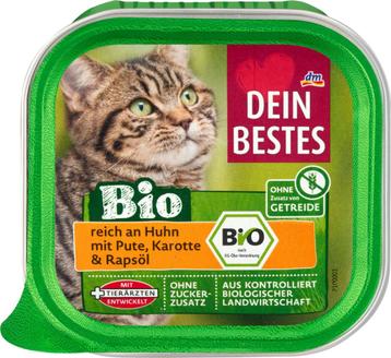 Je besteKattennatvoer biologisch kip & kalkoen, 100 gVo... beschikbaar voor biedingen