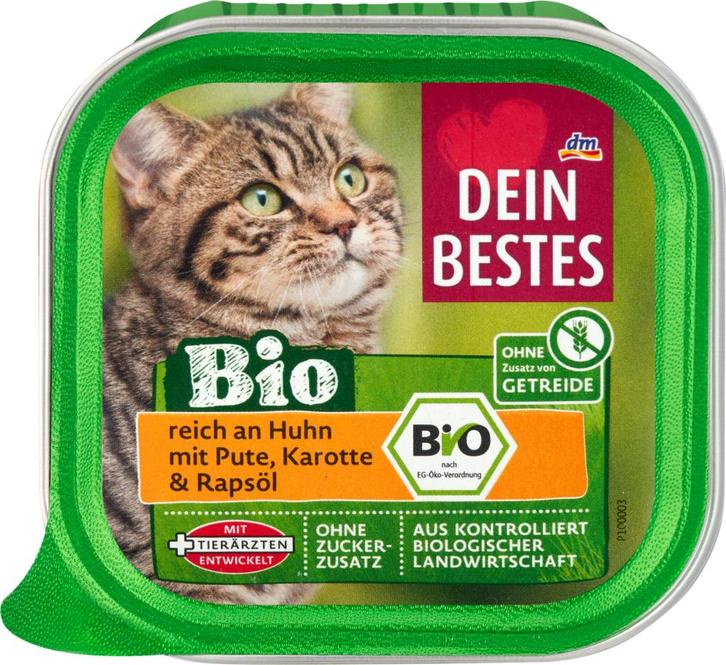 Je besteKattennatvoer biologisch kip & kalkoen, 100 gVo..., Dieren en Toebehoren, Dierenvoeding, Verzenden