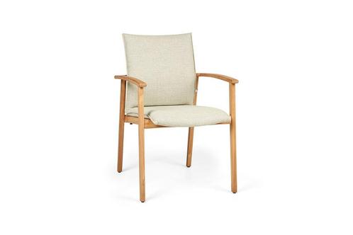 SUNS Florine stapelbare dining chair soft green * Sale * |, Tuin en Terras, Tuinsets en Loungesets, Ophalen of Verzenden