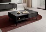 Meubella | salontafel antraciet met lades, Huis en Inrichting, Tafels | Salontafels, 100 tot 150 cm, Verzenden, Nieuw, 50 tot 100 cm