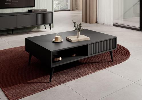 Meubella | salontafel antraciet met lades, Huis en Inrichting, Tafels | Salontafels, 100 tot 150 cm, Nieuw, Minder dan 50 cm, 50 tot 100 cm