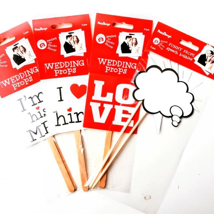 Bruidsfoto props pakket en nog veel meer!, Hobby en Vrije tijd, Feestartikelen, Valentijn of Romantisch, Nieuw, Versiering, Verzenden