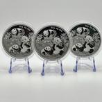 China. 10 Yuan 2025 – Panda – 3 x 30 g Silver .999 – BU –