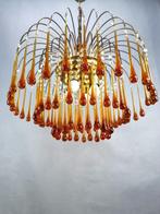 Plafondlamp - Kristal, Metaal - Waterval 86 cm hoog - 59 cm