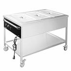 GGM Gastro | Bain marie warmhoudwagen - 3x GN 1/1 | TWK1760, Verzenden