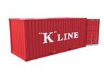 Schaal 1 Kiss 561 106 Container K LINE 20 ft (Kiss Schweiz), Hobby en Vrije tijd, Modeltreinen | Overige schalen, Nieuw, Analoog