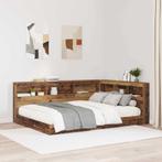 vidaXL Opberghoofdbord met plank Oud hout 160 cm Bewerkt, Verzenden, Nieuw, Bruin, Hout